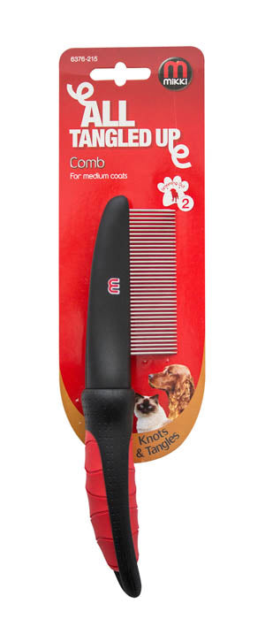 Mikki All Tangled Up Anti-Tangle Dog Comb(Thick Coat)