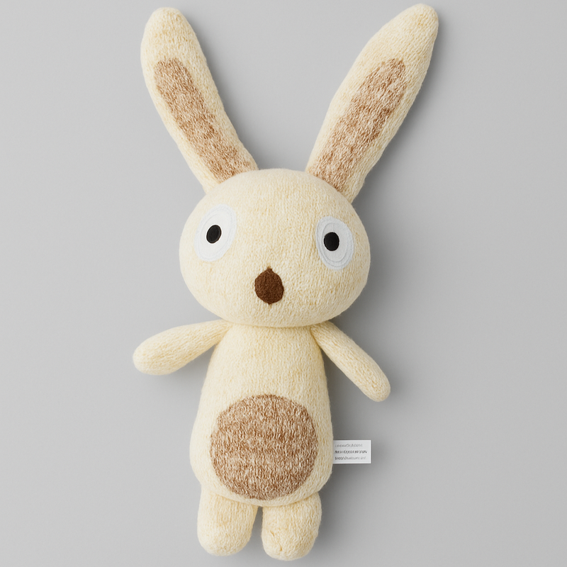Knitted Bunny Dog Toy – Soft, Durable & Cuddly Plush Toy for Dogs
