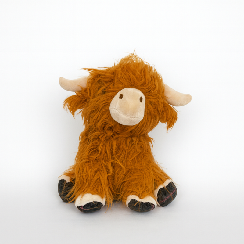 Plush Highland Cow Dog Toy - Barbour