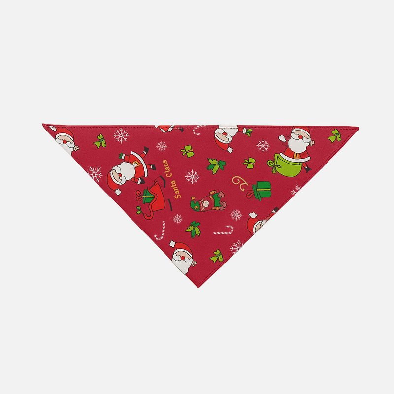 Christmas Dog Bandana – Holiday Santa Design for Dogs