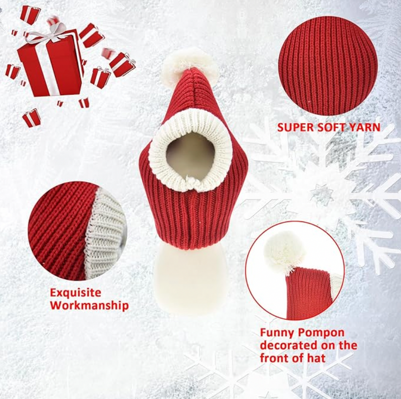 Christmas Dog Hat  Warm Winter