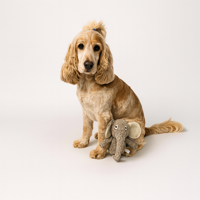 Knitted Elephant Dog Toy – Soft, Durable & Adorable Plush Toy for Dogs