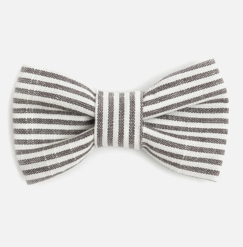 Charcoal Stripe Dog Bow Tie

- Mutts & Hounds