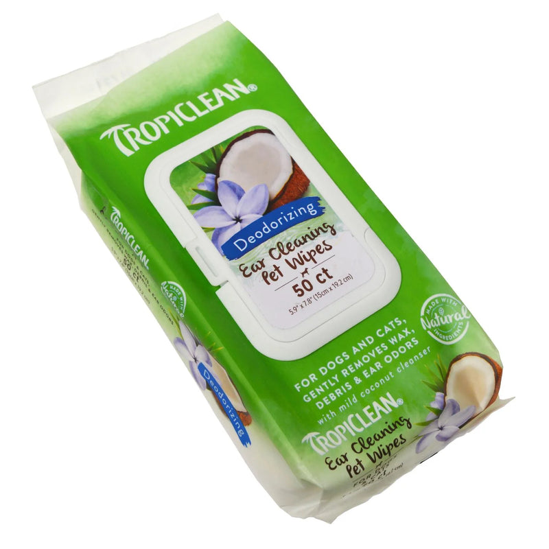 Ear Cleaning Pet Wipes - Tropiclean