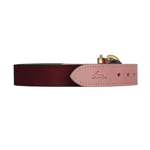 Walter Pink Leather Dog Collar - LISH