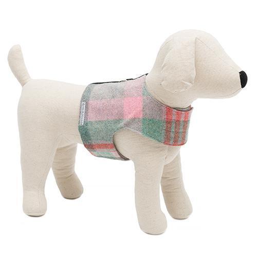 Macaroon Check Tweed Soft Dog Harness - Mutts & Hounds