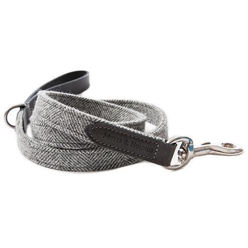 Stoneham Tweed & Leather Dog Lead - Mutts & Hounds